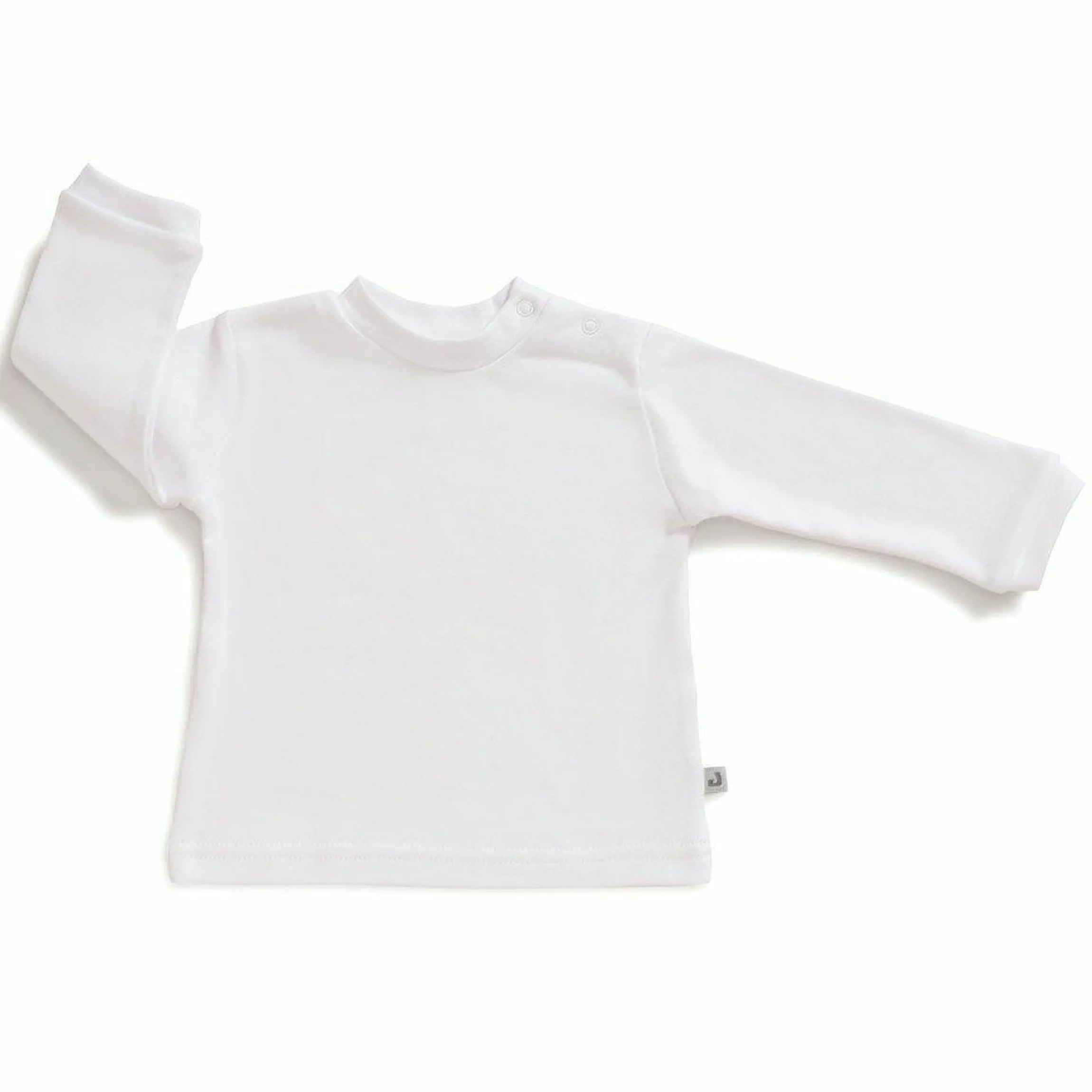 Langarmshirt - Uni Weiß - Gr. 68