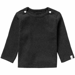 Langarmshirt Natal - Dunkelgrau Melange - Gr. 74