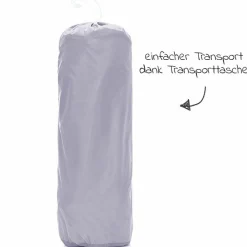 Laufgitter 6-eckig Prag aus Netzstoff mit Transporttasche & Einstieg - Grau