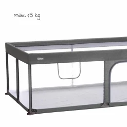 Laufgitter Rio XL extra groß mit Einstieg an der Seite 180 x 120 cm - Grau
