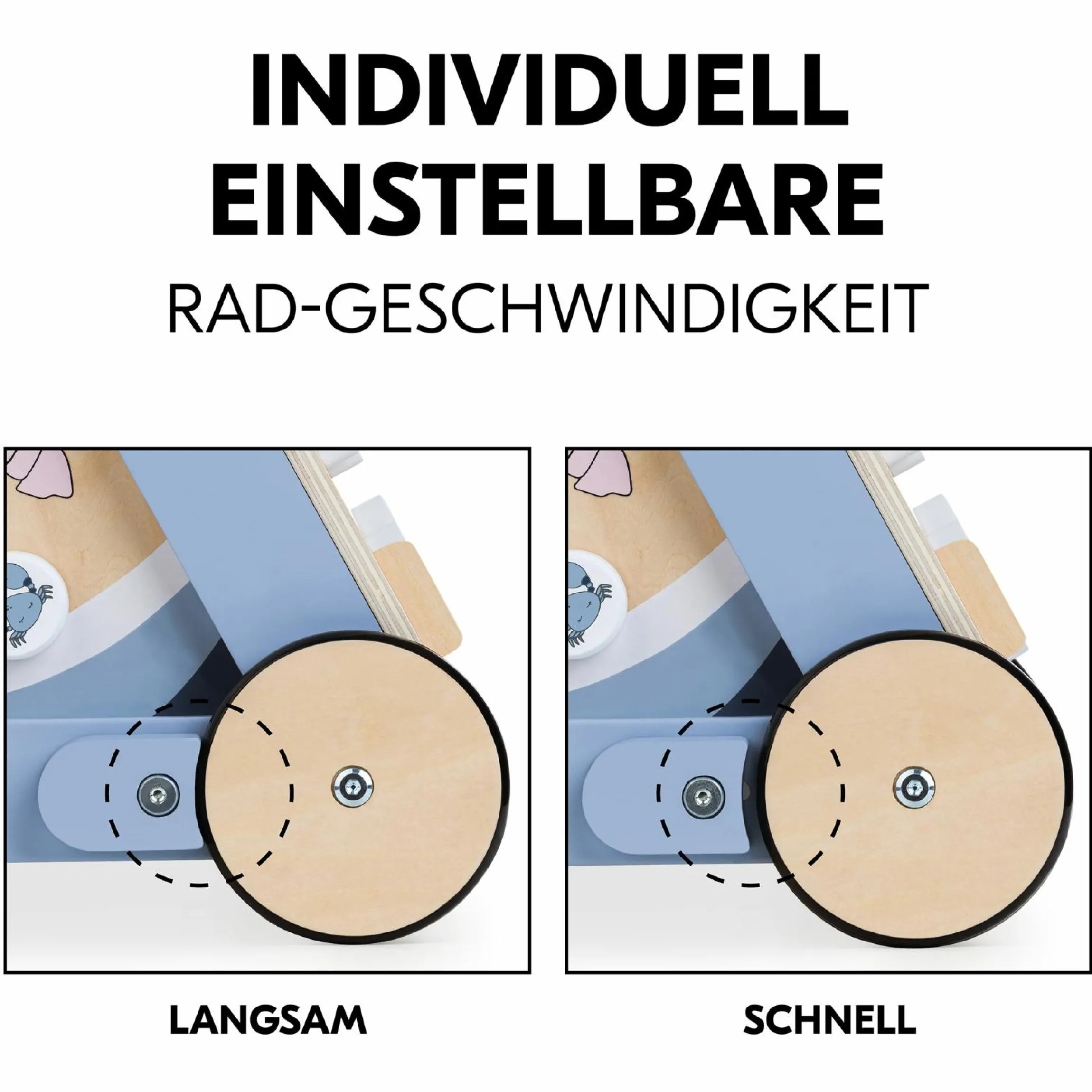 Lauflernwagen / Sortierwagen Learn To Walk Skills - mit vielen Motorik Spielen