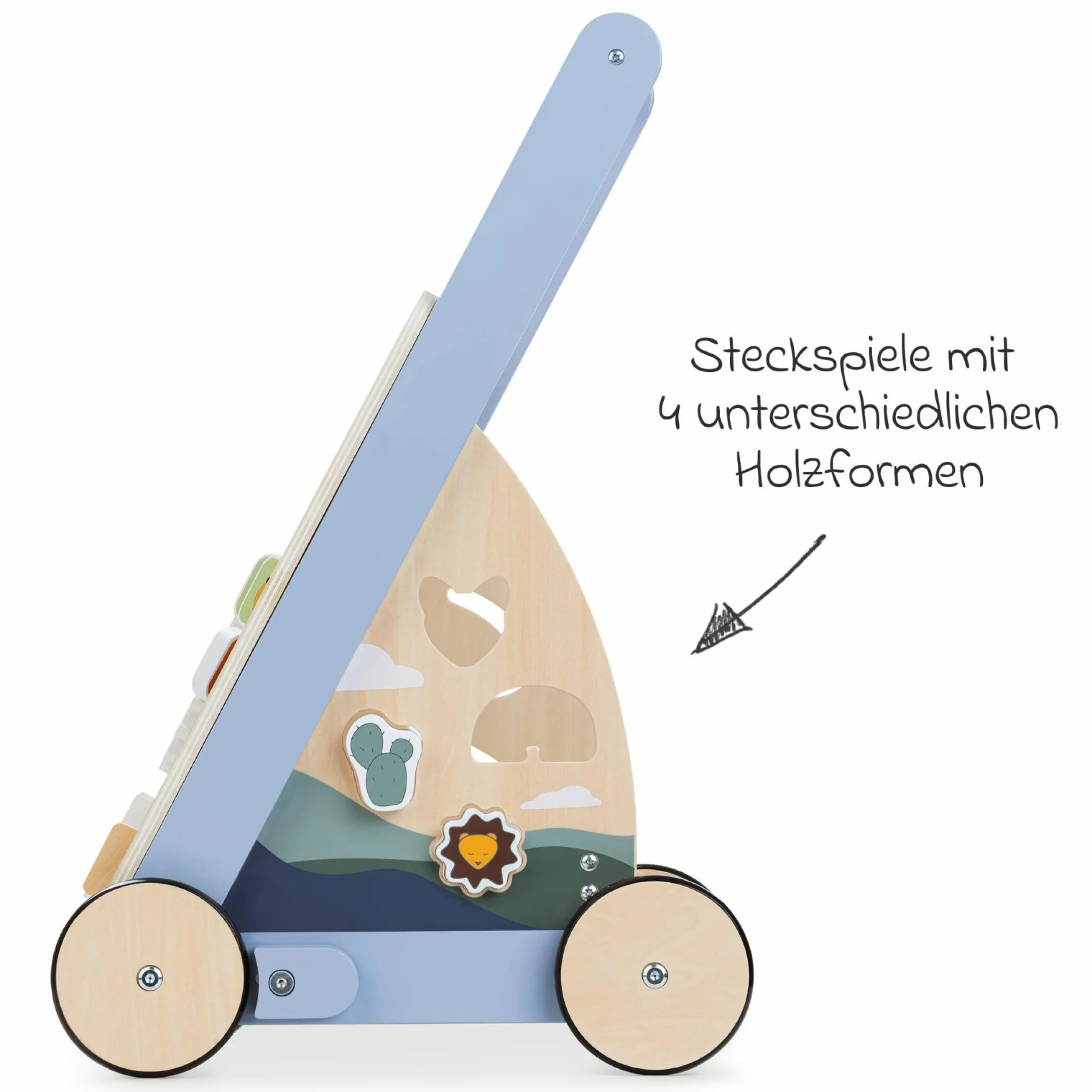 Lauflernwagen / Sortierwagen Learn To Walk Skills - mit vielen Motorik Spielen
