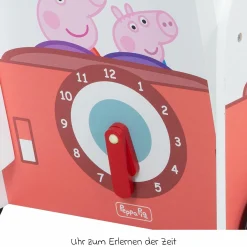 Lauflernwagen Schiebe- und Motorikbus mit Uhr & Rechenschieber - Peppa Pig - Weiß Rot