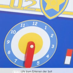 Lauflernwagen Schiebe- und Motorikbus mit Uhr & Rechenschieber - Paw Patrol - Weiß Blau