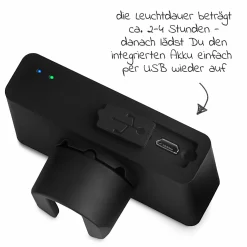 LED Kinderwagen Licht / Sicherheits- Beleuchtung inkl. Akku und USB Ladefunktion
