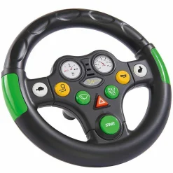 Lenkrad Sound Wheel für BIG Traktor und Bobby Car - Schwarz Grün