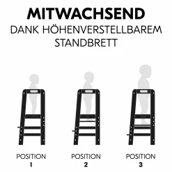Lernturm / Kinderstuhl für Küche - Learn N Explore - Black