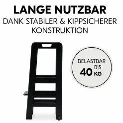 Lernturm / Kinderstuhl für Küche - Learn N Explore - Black