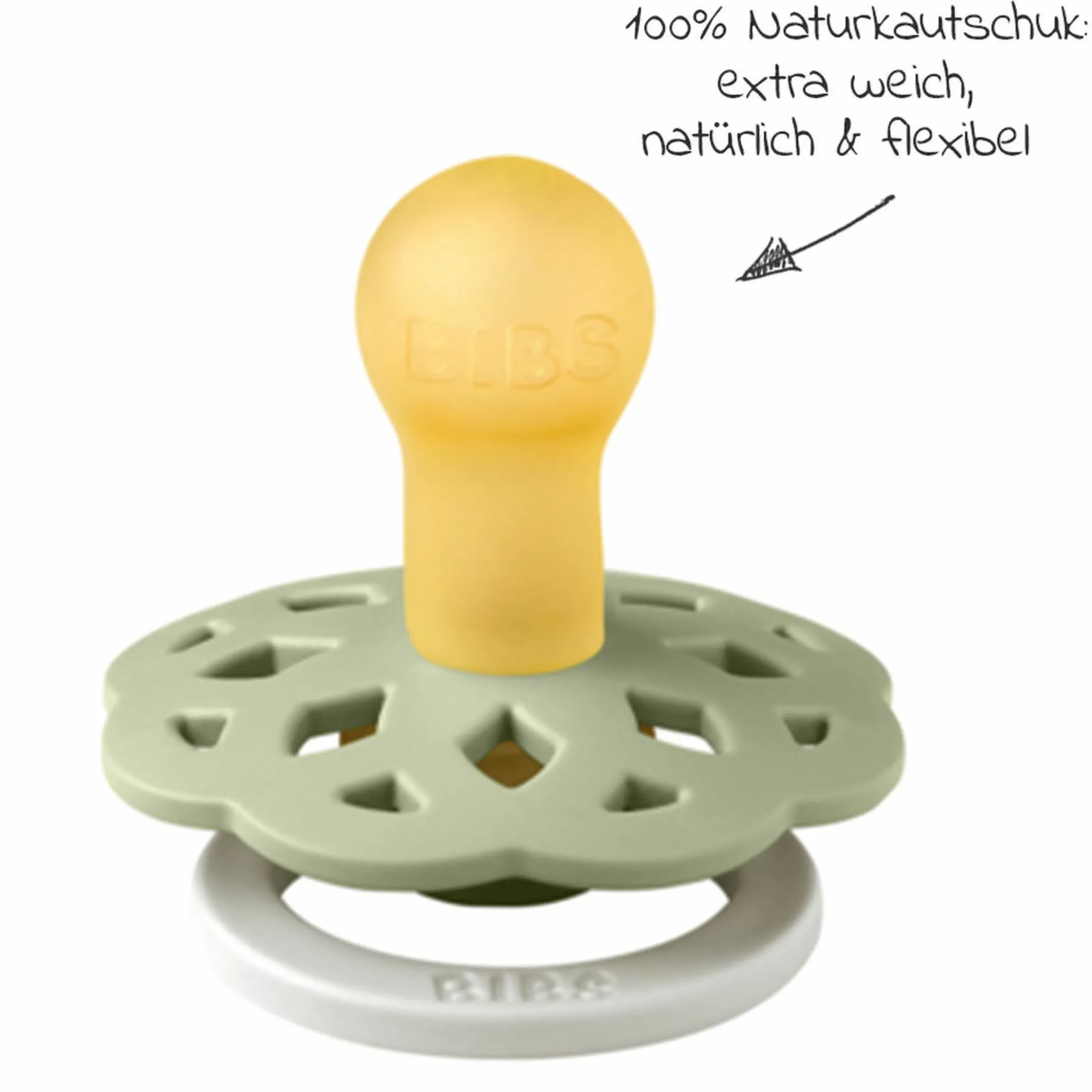 Leucht-Schnuller 2er Pack Boheme Night Glow - Naturkautschuk - Sage / Cloud - Gr. 0-6 M