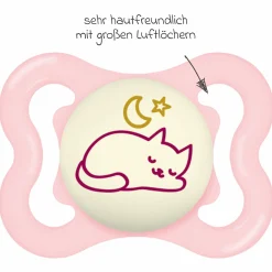 Leucht-Schnuller 2er Pack Supreme Night - Silikon 0-6 M - Rosa