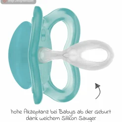 Leucht-Schnuller 2er Pack Supreme Night - Silikon 0-6 M - Blau