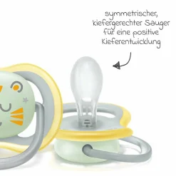 Leucht-Schnuller 2er Pack Ultra Air Nighttime ab 18 M - Wolke / Tiger