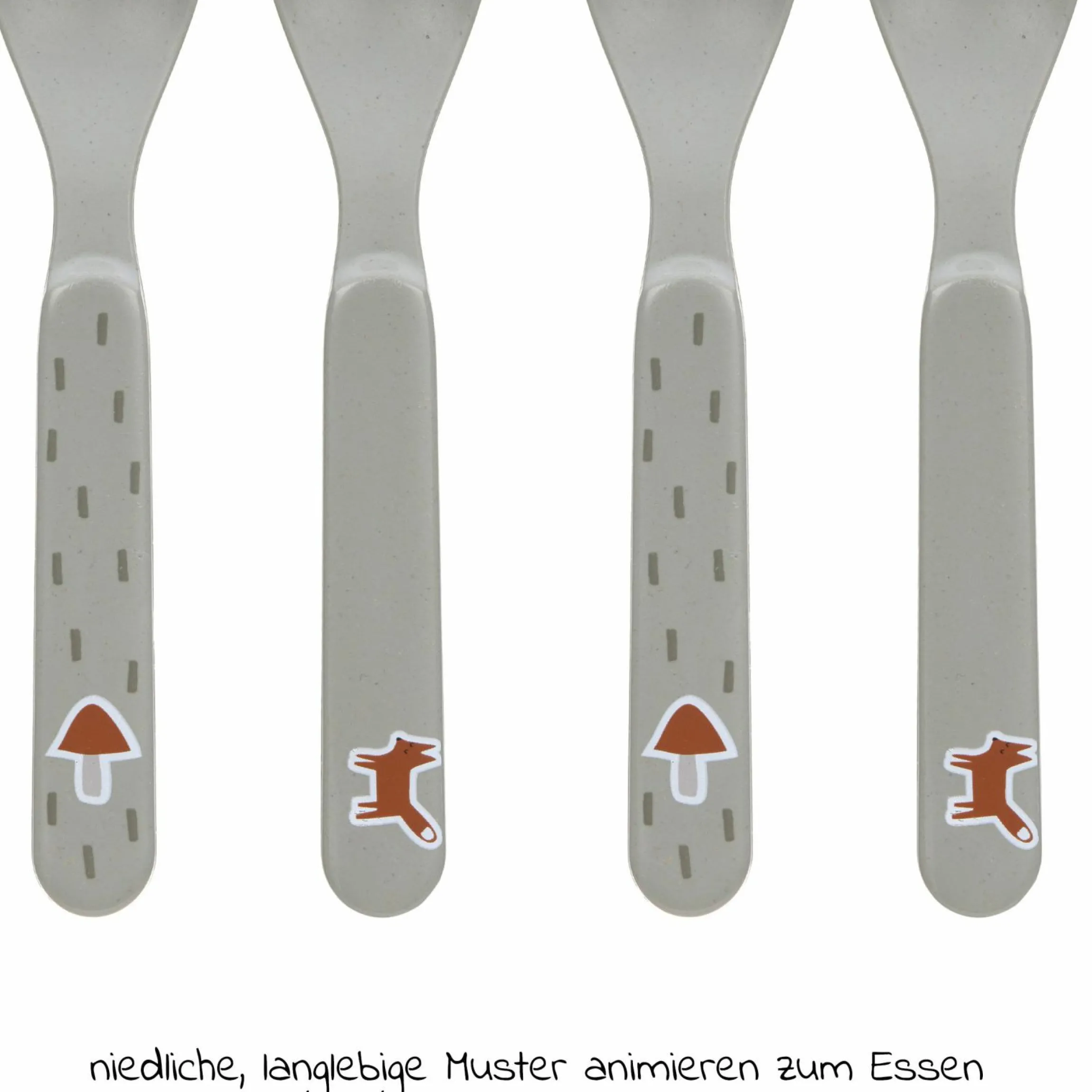 Löffel 4er Pack Spoon - Little Forest Fox - Olive