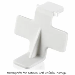 Magnetschloss 4er Pack mit Montagematerial - Weiß