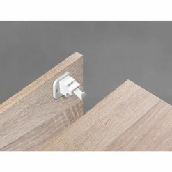 Magnetschloss mit Montagematerial - Weiß