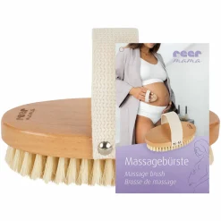 Massagebürste Mama mit weichen Naturborsten - Natur - Kollektion 2024