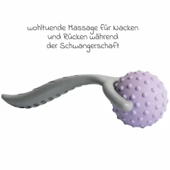 Massageroller Mama mit ergonomischem Griff - Lila Grau
