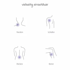 Massageroller Mama mit ergonomischem Griff - Lila Grau
