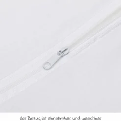 Matratze für Beistellbett Nino 555 90 x 45 cm - Weiß