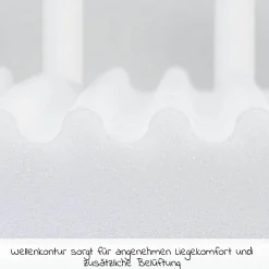 Matratze Klima Wave für Beistellbett Maxi, Boxspring, Comfort Plus - Weiß - Kollektion 2024