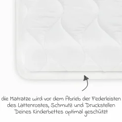 Matratzenschoner Nadelfilz mit Paspeleinfassung 70 x 140 cm