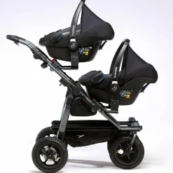Maxi-Cosi / Cybex / Joie Adapter für zwei Babyschalen für Geschwister- & Zwillingswagen Duo