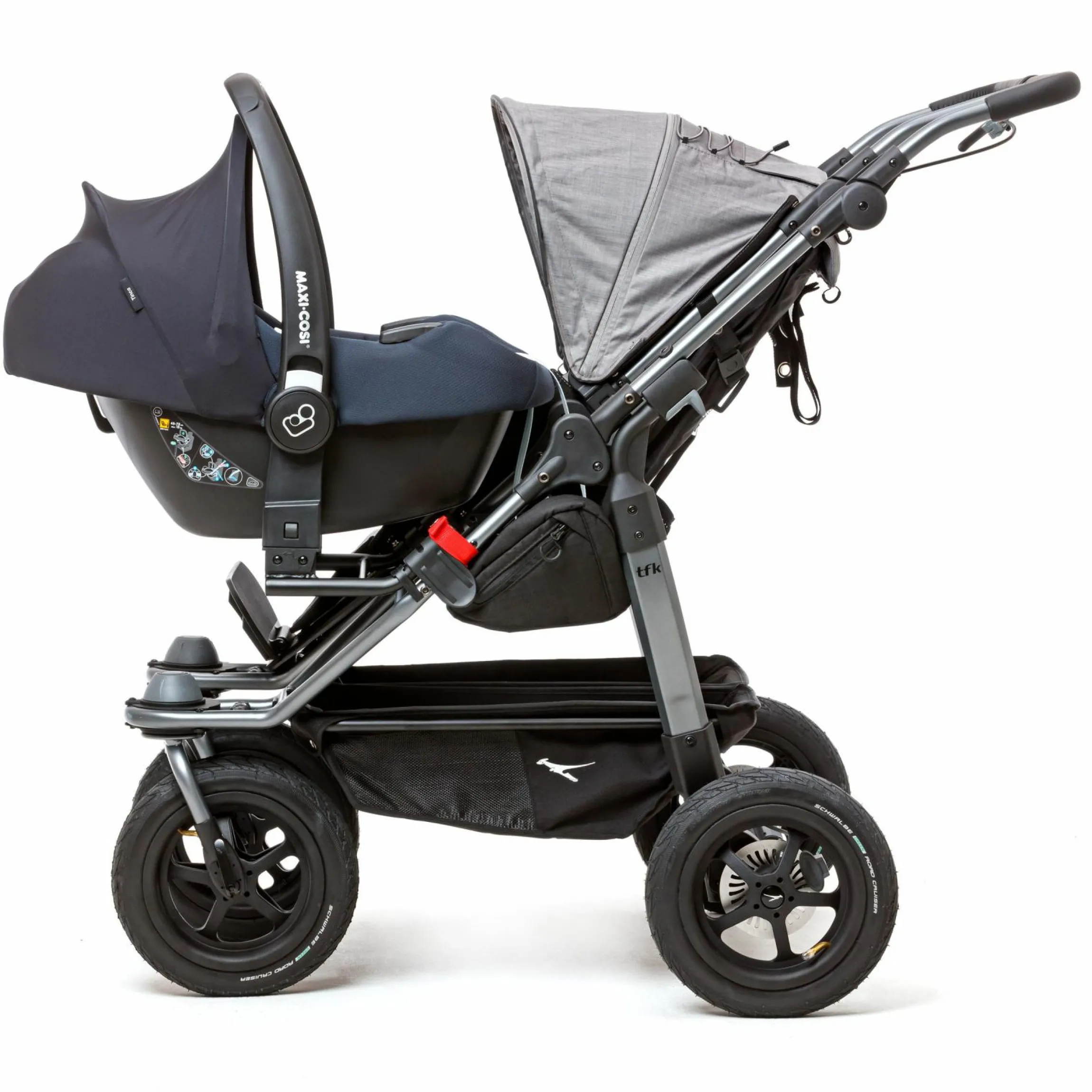 Maxi-Cosi / Cybex / Joie Adapter für eine Babyschale für Geschwister- & Zwillingswagen Duo
