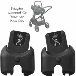 Maxi-Cosi Adapter für Kinderwagen Zelia³ - Black - Kollektion 2025
