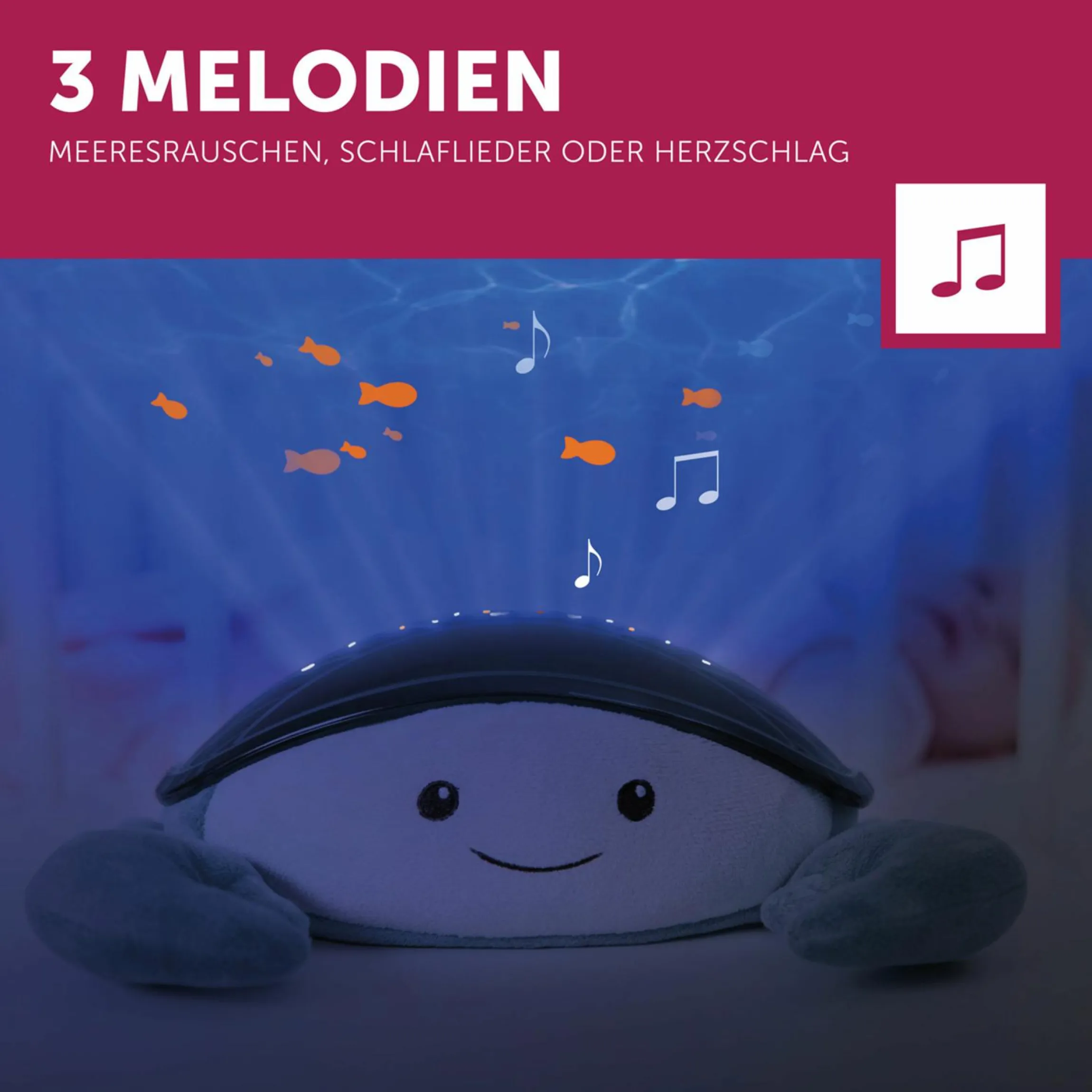 Meeresprojektor mit Musik - Cody die Krabbe