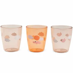 Mini Glas 3er Pack - Happy Clouds - Papaya