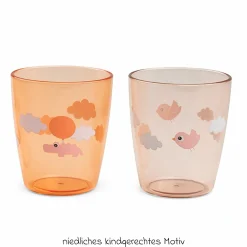 Mini Glas 3er Pack - Happy Clouds - Papaya