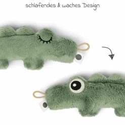 Mini-Spieltier / Rassel - Croco - Grün