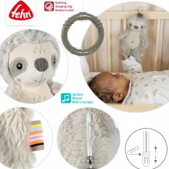 Mini-Spieluhr 24 cm - Faultier