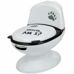 Mini-Toilette mit Spültaste und Spülgeräusche - Black