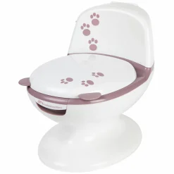 Mini-Toilette mit Spültaste und Spülgeräusche - Pink