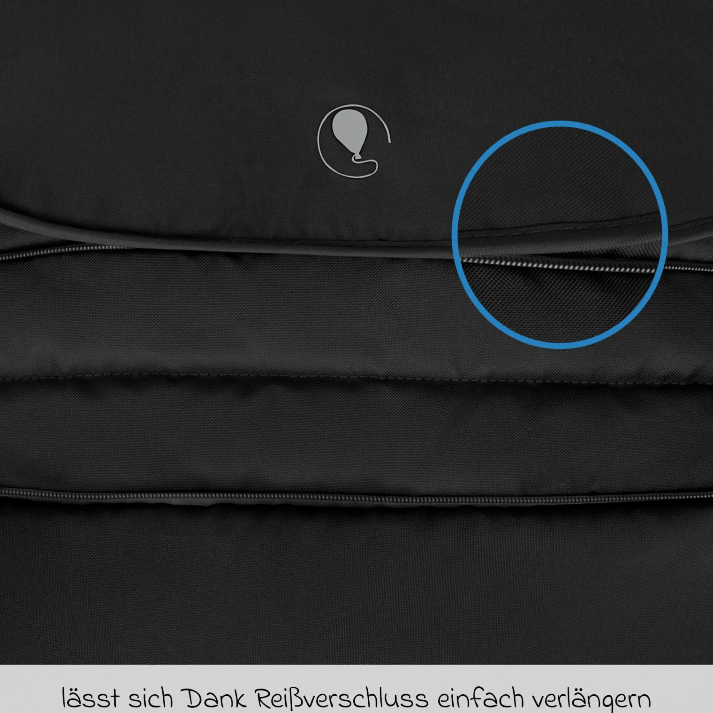 Mitwachsende Beindecke für Kinderwagen - Pure - Coal - Kollektion 2025