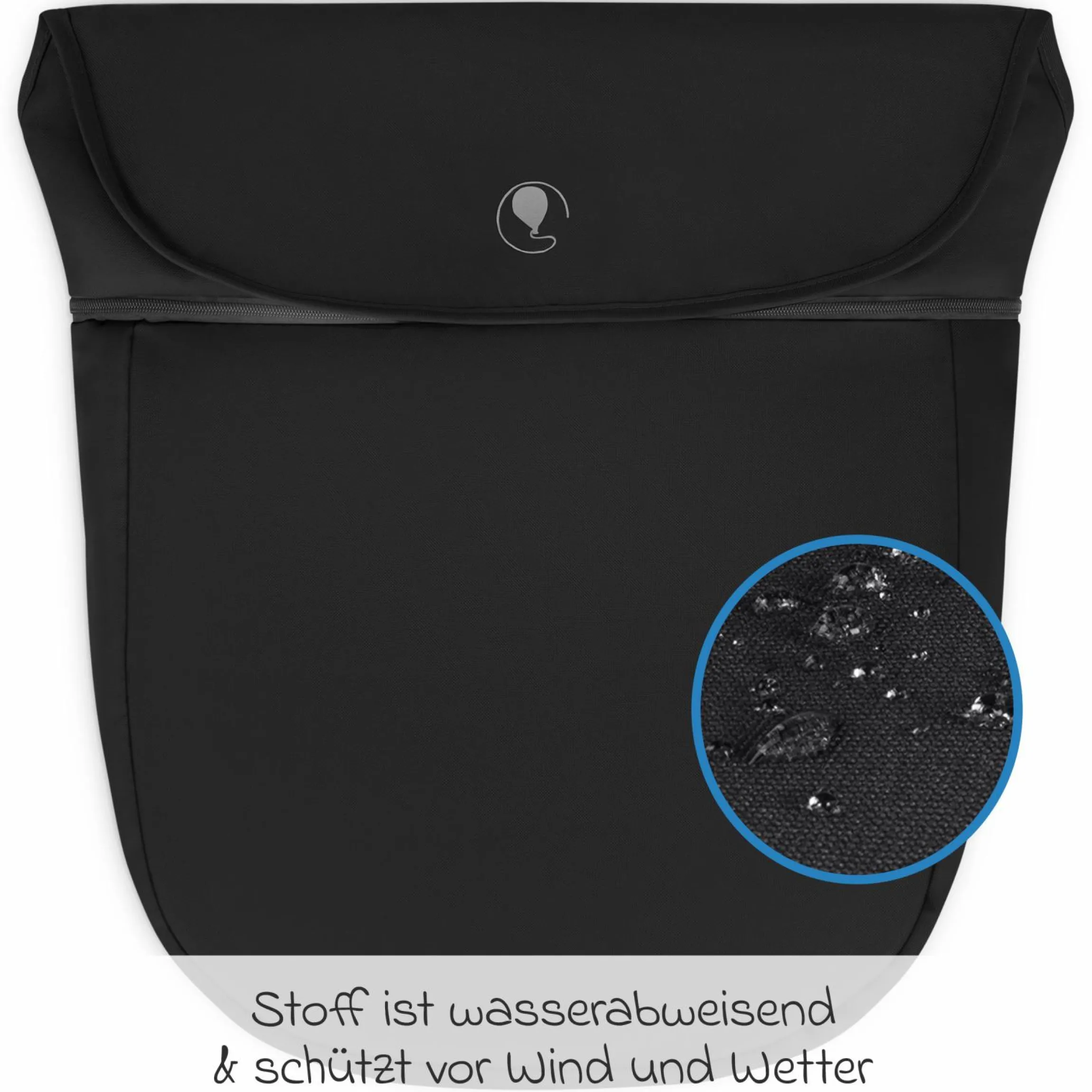 Mitwachsende Beindecke für Kinderwagen - Pure - Coal - Kollektion 2025