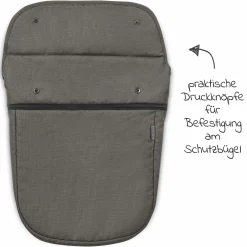 Mitwachsende Beindecke für Kinderwagen - Diamond Edition - Herb