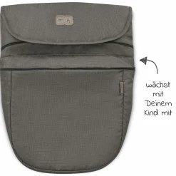 Mitwachsende Beindecke für Kinderwagen - Diamond Edition - Herb