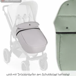 Mitwachsende Beindecke für Kinderwagen - Pine - Kollektion 2025