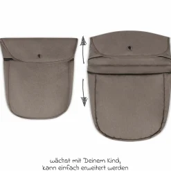 Mitwachsende Beindecke für Kinderwagen - Pure - Nature - Kollektion 2025
