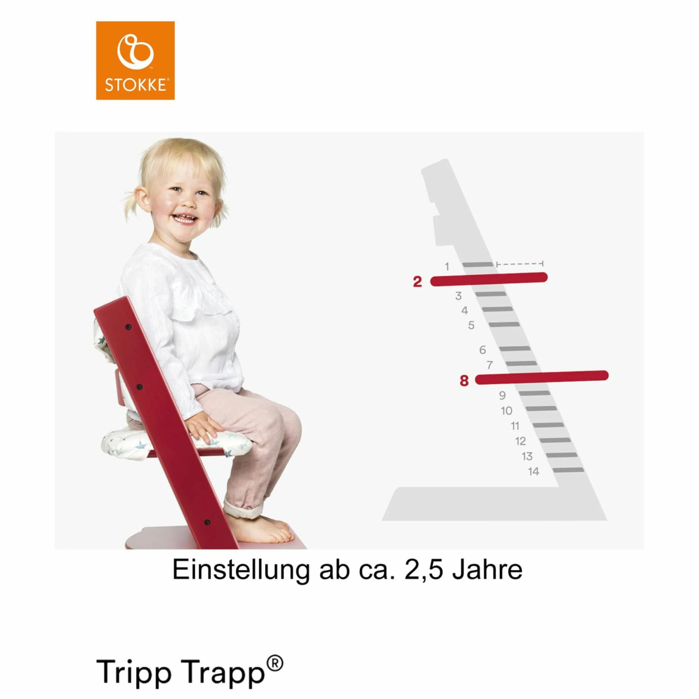 Mitwachsender Treppenhochstuhl Tripp Trapp® Buchenholz - Natural / Natur