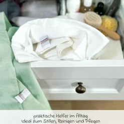 Moltontuch / Moltonwindel 4er Pack 80 x 80 cm - Patina / Mint