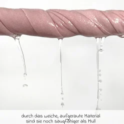 Moltontuch / Moltonwindel 4er Pack 80 x 80 cm - Orchidee / Puder