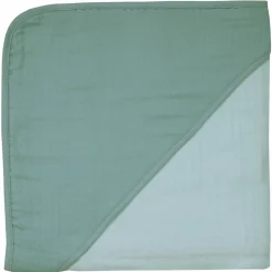 Mull-Kapuzenbadetuch 100 x 100 cm - Mint Eisblau