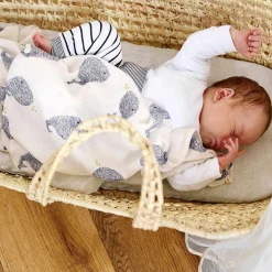 Mulltuch 3er Pack Heavenly Soft Swaddle L - Bambus 80 x 80 cm - Little Water Whale