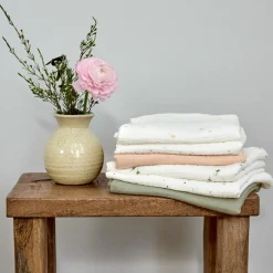 Mulltuch 3er Pack Swaddle L Bio-Baumwolle 85 x 85 cm - Moon - Peach