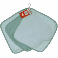 Mull-Waschtuch 3er Pack 30 x 30 cm - Mint Eisblau