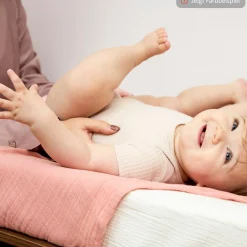 Mullwindel / Mulltuch / Pucktuch / Swaddle 3er Pack Musselin 70 x 70 cm - Naturel / Soft Olive