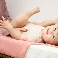 Mullwindel / Mulltuch / Pucktuch / Swaddle 3er Pack Musselin 70 x 70 cm - Soft Rose / Rose